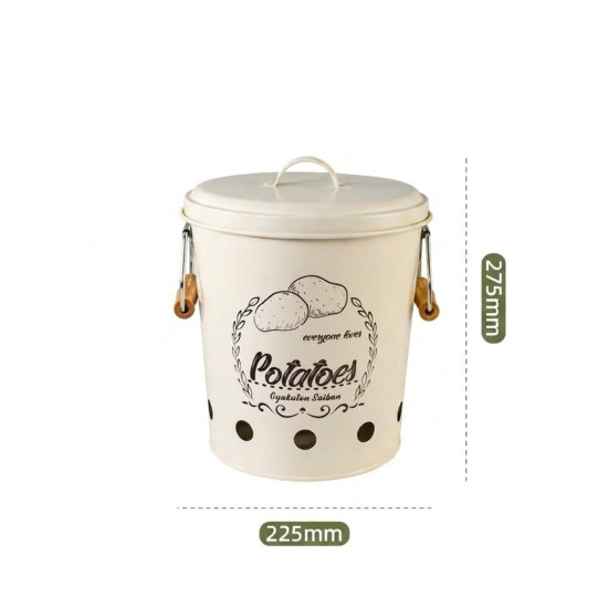 Iron Vegetable Containers 3 Pieces